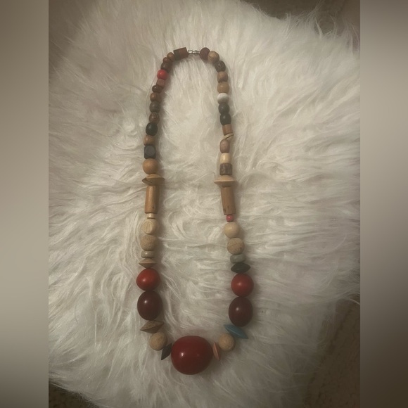Unbranded Jewelry - Vintage Multicolor Wooden Beaded Necklace